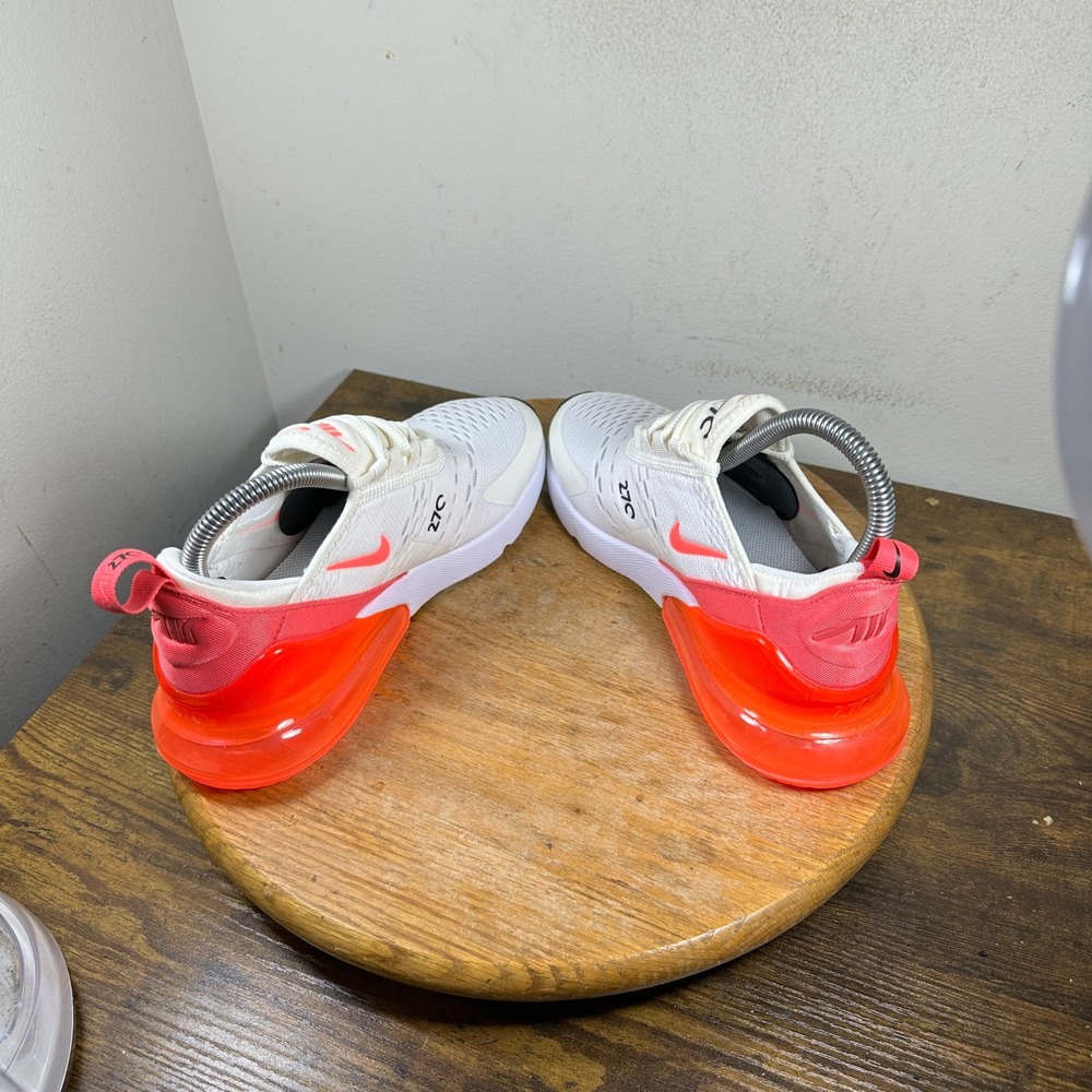 Nike Air Max 270 Womens White Bright Crimson Pink Sneakers AH6789-122 Size 6.5 - Picture 3 of 8